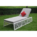 Flowder tenunan taman aluminium sun lounger